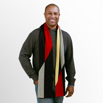 BOLD RHOMBUS SCARF<br><h1 style="font-size: 80%; color: red";>  PRE-ORDER</font>